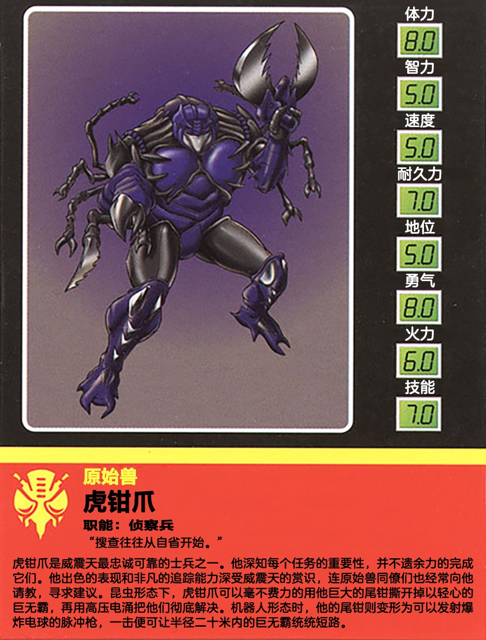 《变形金刚：BotCon 1994》漫画最新章节1998 人物卡免费下拉式在线观看章节第【5】张图片