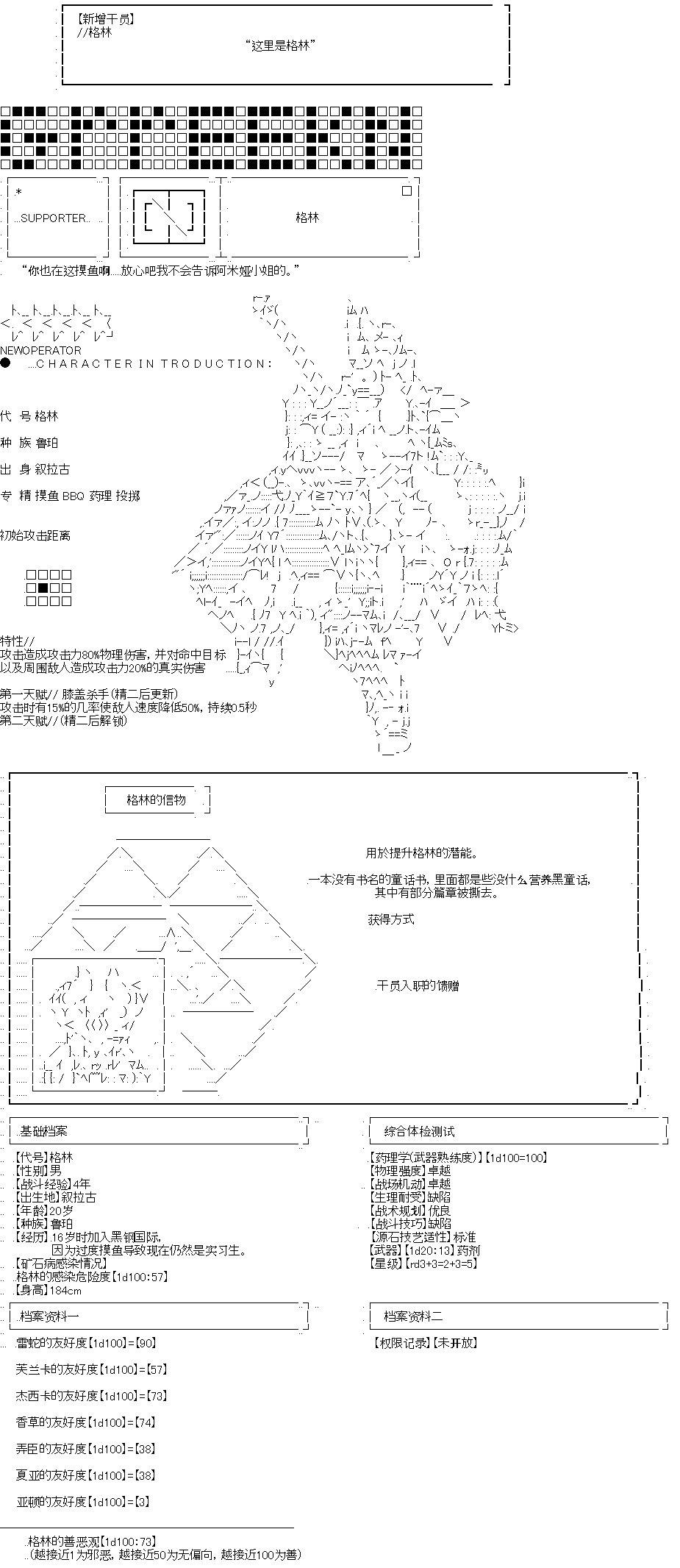 《奇离古怪群的方舟自嗨团》漫画最新章节格林免费下拉式在线观看章节第【1】张图片