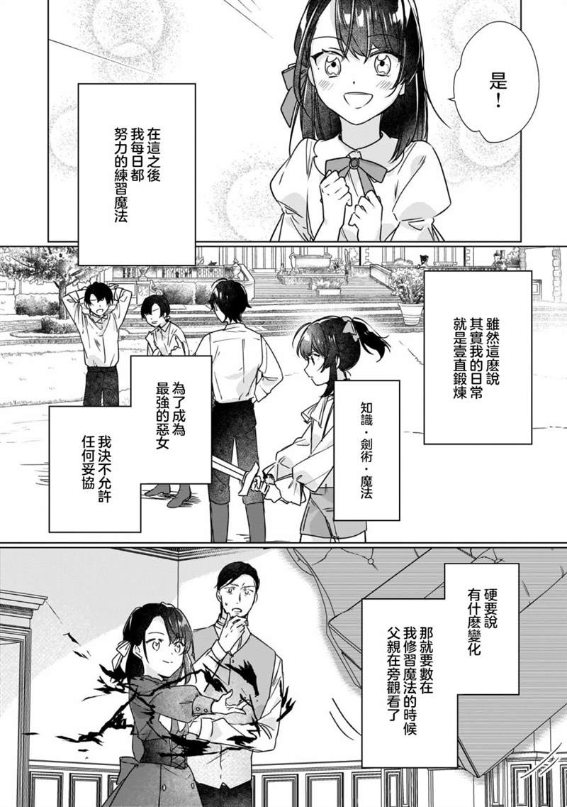 《成为名垂青史的恶役千金吧！少女越坏王子越爱！》漫画最新章节第7话免费下拉式在线观看章节第【12】张图片