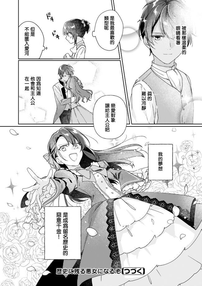 《成为名垂青史的恶役千金吧！少女越坏王子越爱！》漫画最新章节第1话免费下拉式在线观看章节第【26】张图片