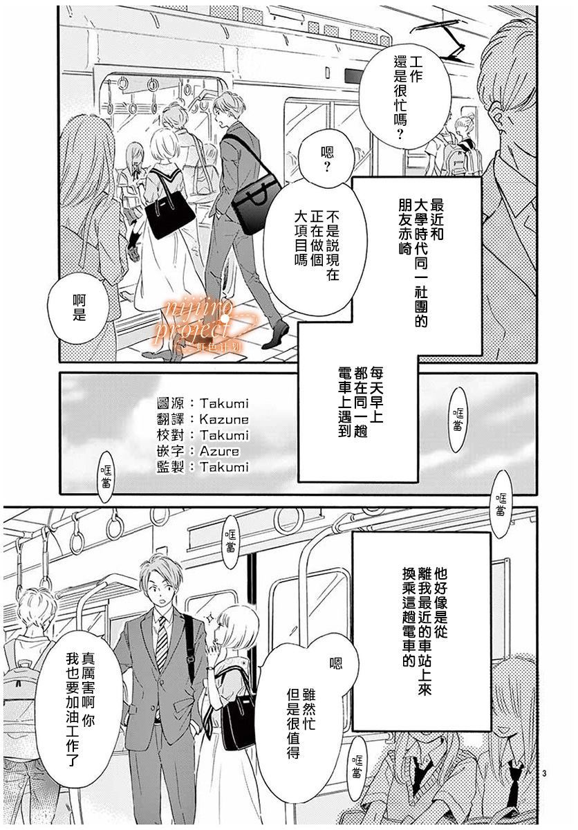 《晨间电车上的你与我》漫画最新章节第1话免费下拉式在线观看章节第【3】张图片