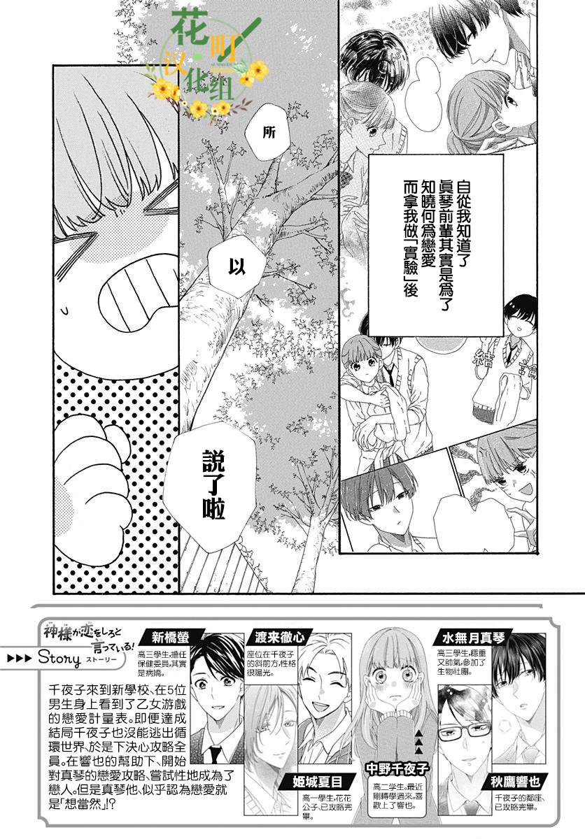 《神明大人对我说快去恋爱吧》漫画最新章节第19话免费下拉式在线观看章节第【2】张图片