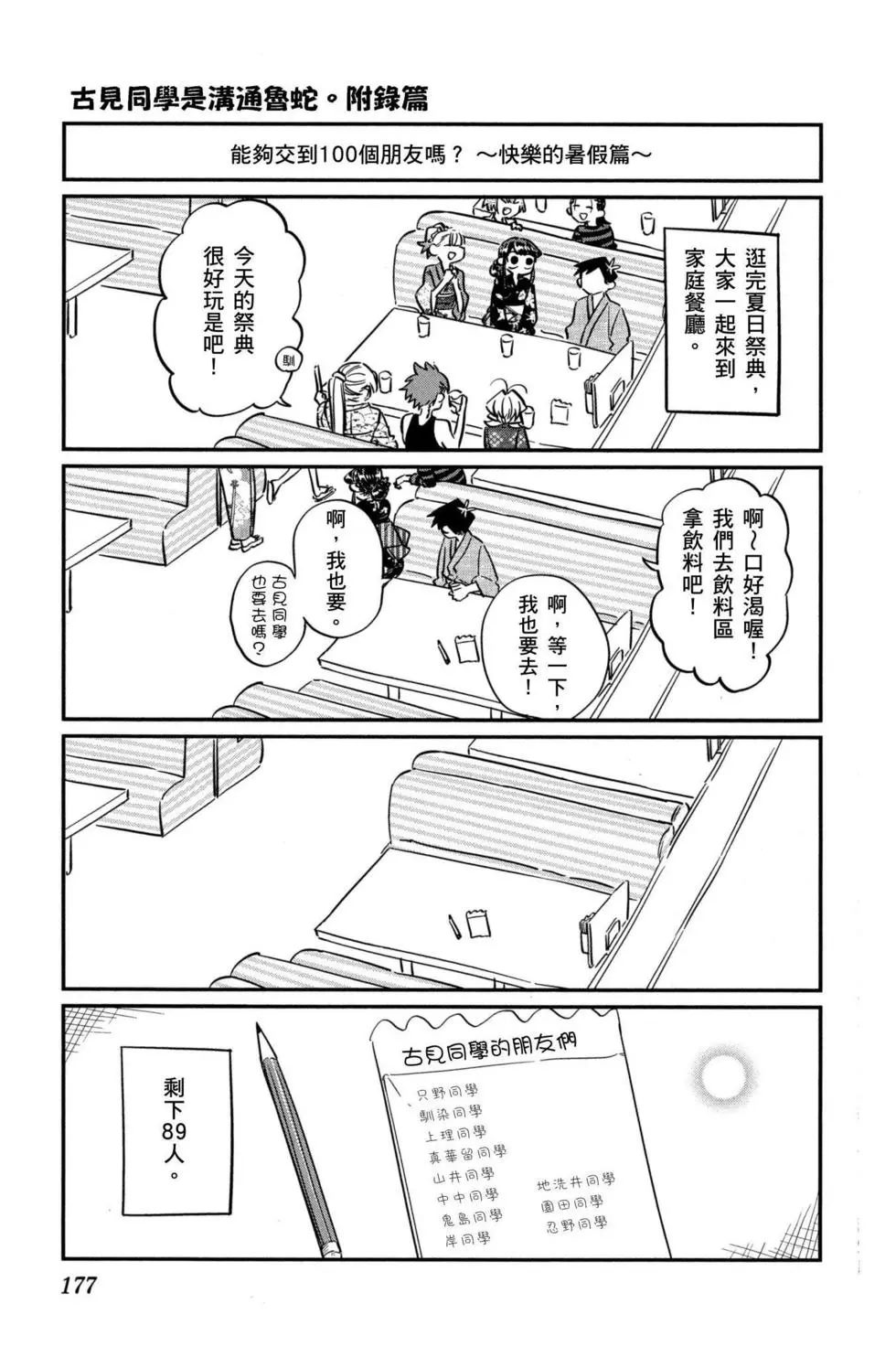 《古见同学有交流障碍症》漫画最新章节第3卷免费下拉式在线观看章节第【178】张图片