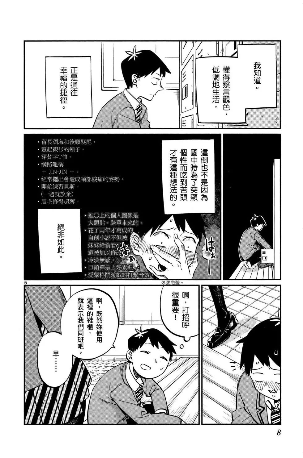 《古见同学有交流障碍症》漫画最新章节第1卷免费下拉式在线观看章节第【9】张图片