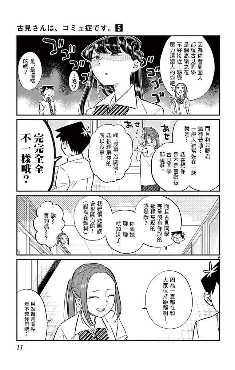 《古见同学有交流障碍症》漫画最新章节第58话 稍微有点苦涩的心情。免费下拉式在线观看章节第【13】张图片