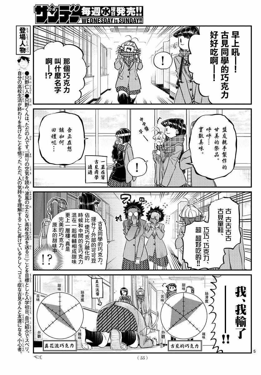 《古见同学有交流障碍症》漫画最新章节第119话 是情人节之后。免费下拉式在线观看章节第【5】张图片