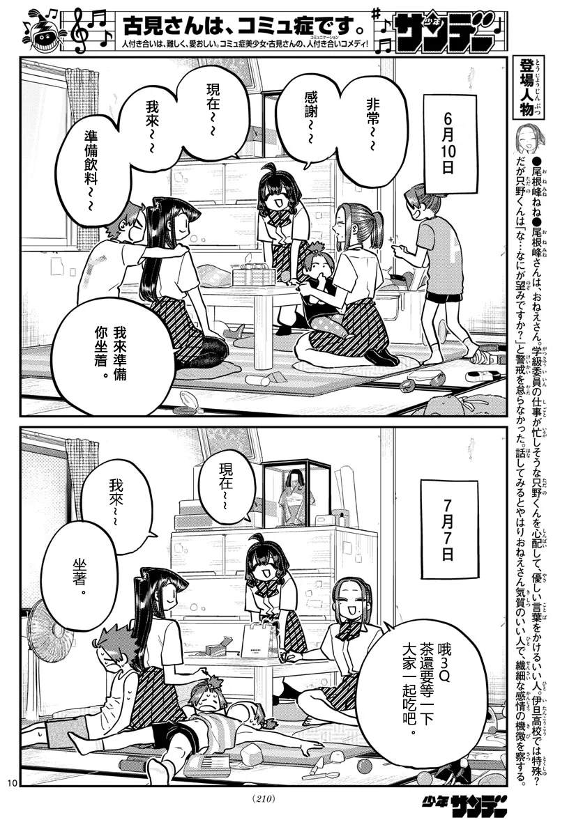 《古见同学有交流障碍症》漫画最新章节第259话免费下拉式在线观看章节第【10】张图片