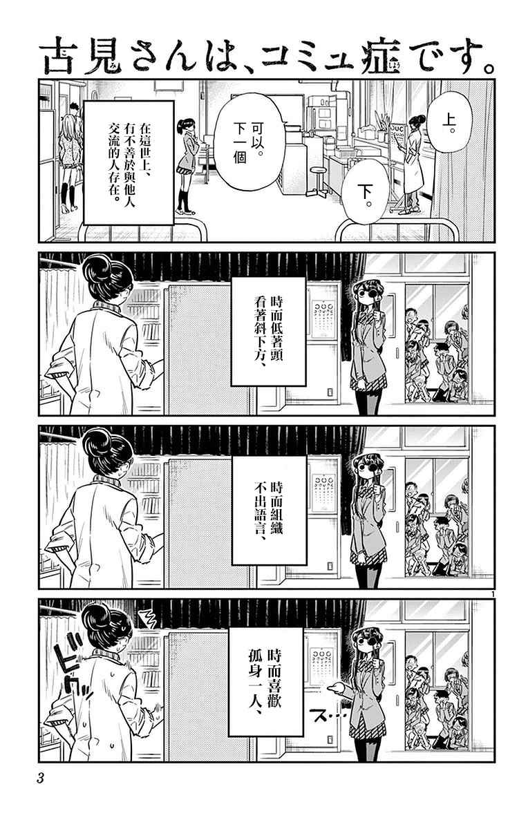 《古见同学有交流障碍症》漫画最新章节第20话 是身体检查。免费下拉式在线观看章节第【5】张图片