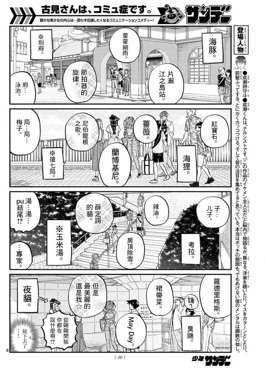 《古见同学有交流障碍症》漫画最新章节第164话 是海！免费下拉式在线观看章节第【11】张图片