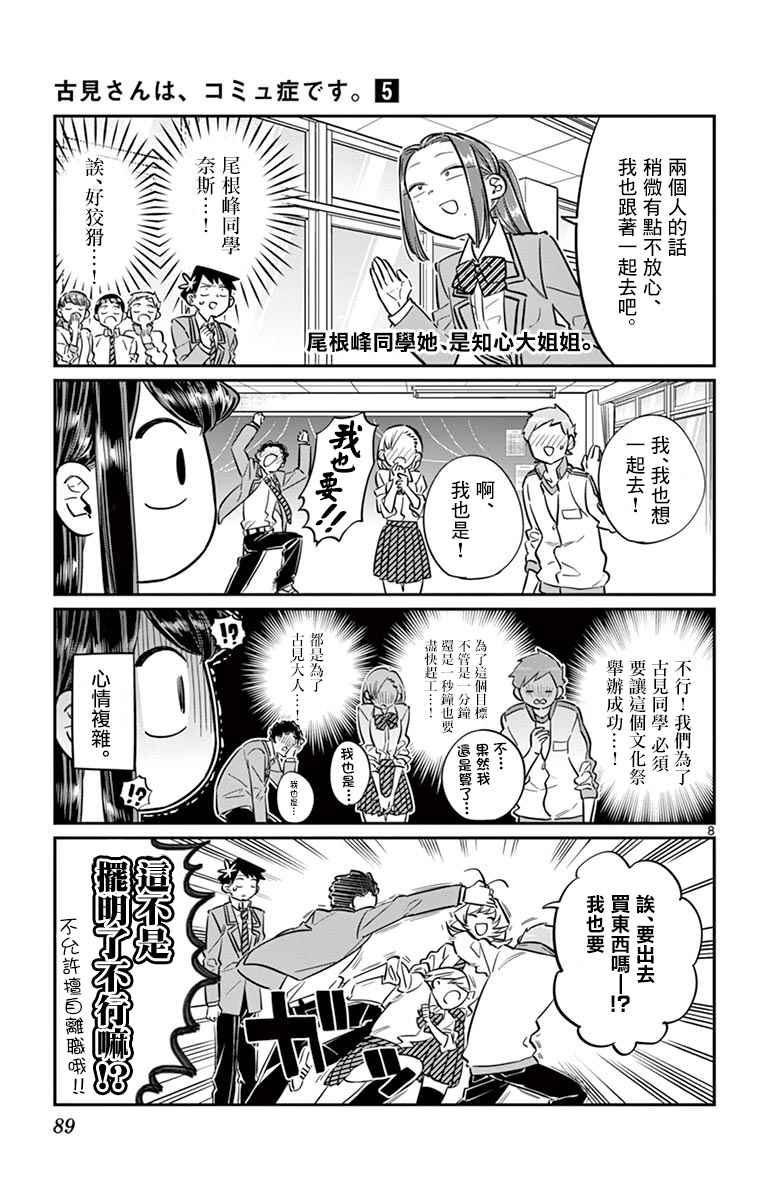 《古见同学有交流障碍症》漫画最新章节第64话 文化祭的准备免费下拉式在线观看章节第【8】张图片