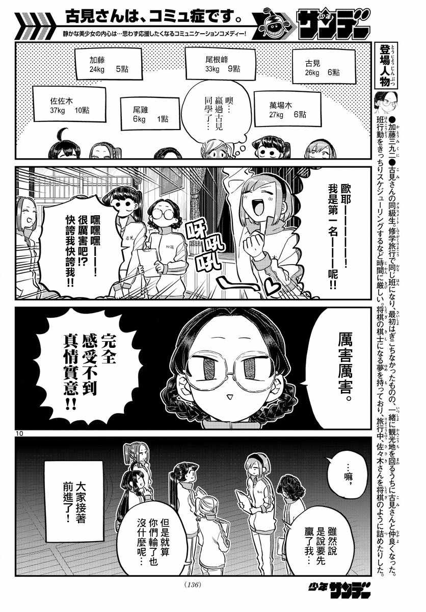 《古见同学有交流障碍症》漫画最新章节第137话 是体力测试 2免费下拉式在线观看章节第【10】张图片