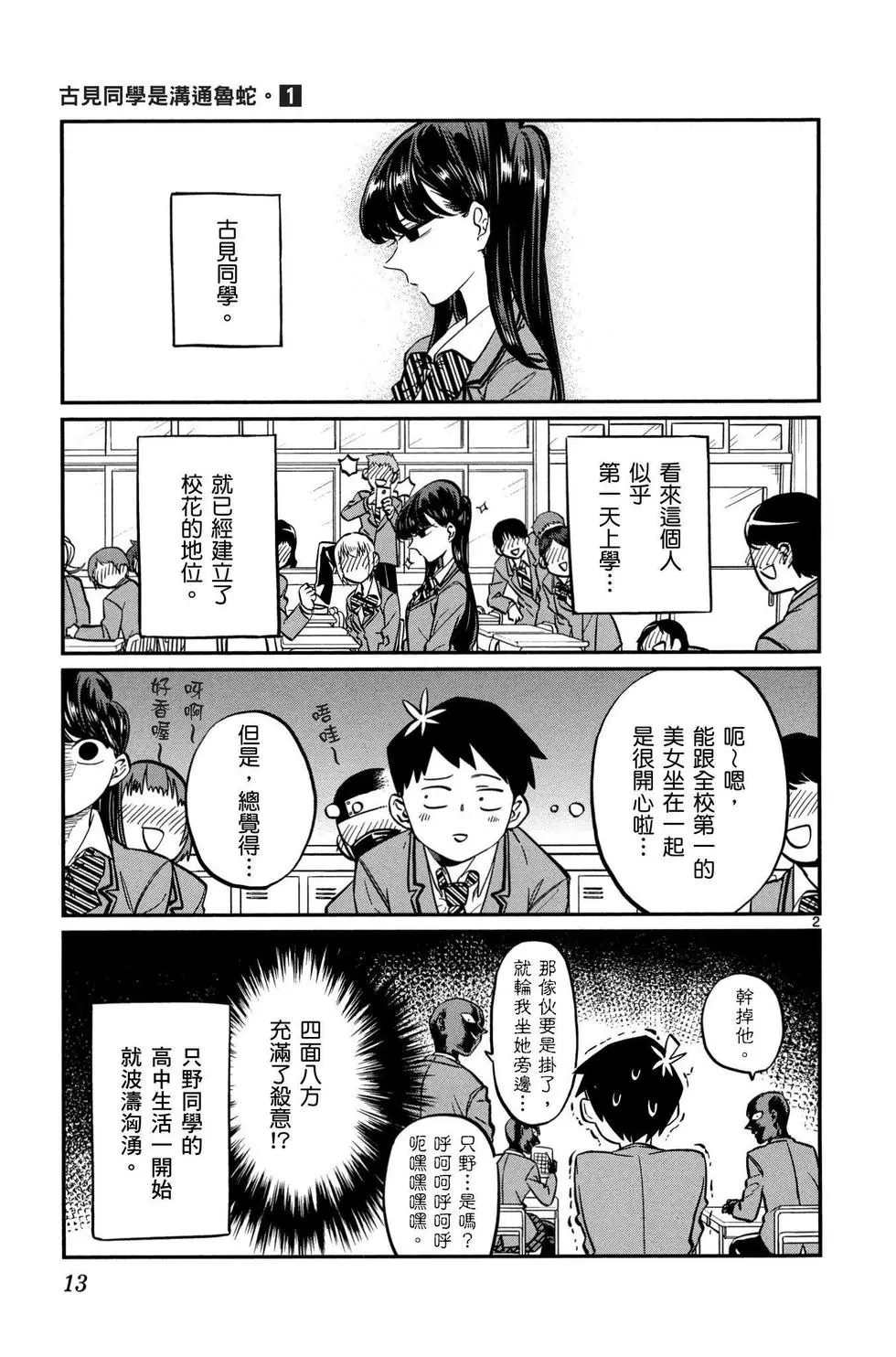 《古见同学有交流障碍症》漫画最新章节第1卷免费下拉式在线观看章节第【14】张图片