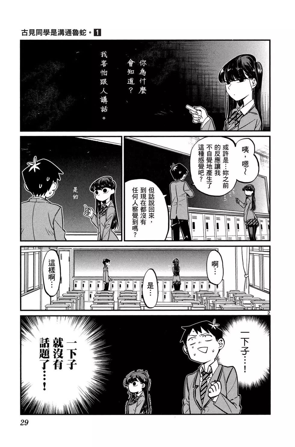 《古见同学有交流障碍症》漫画最新章节第1卷免费下拉式在线观看章节第【30】张图片