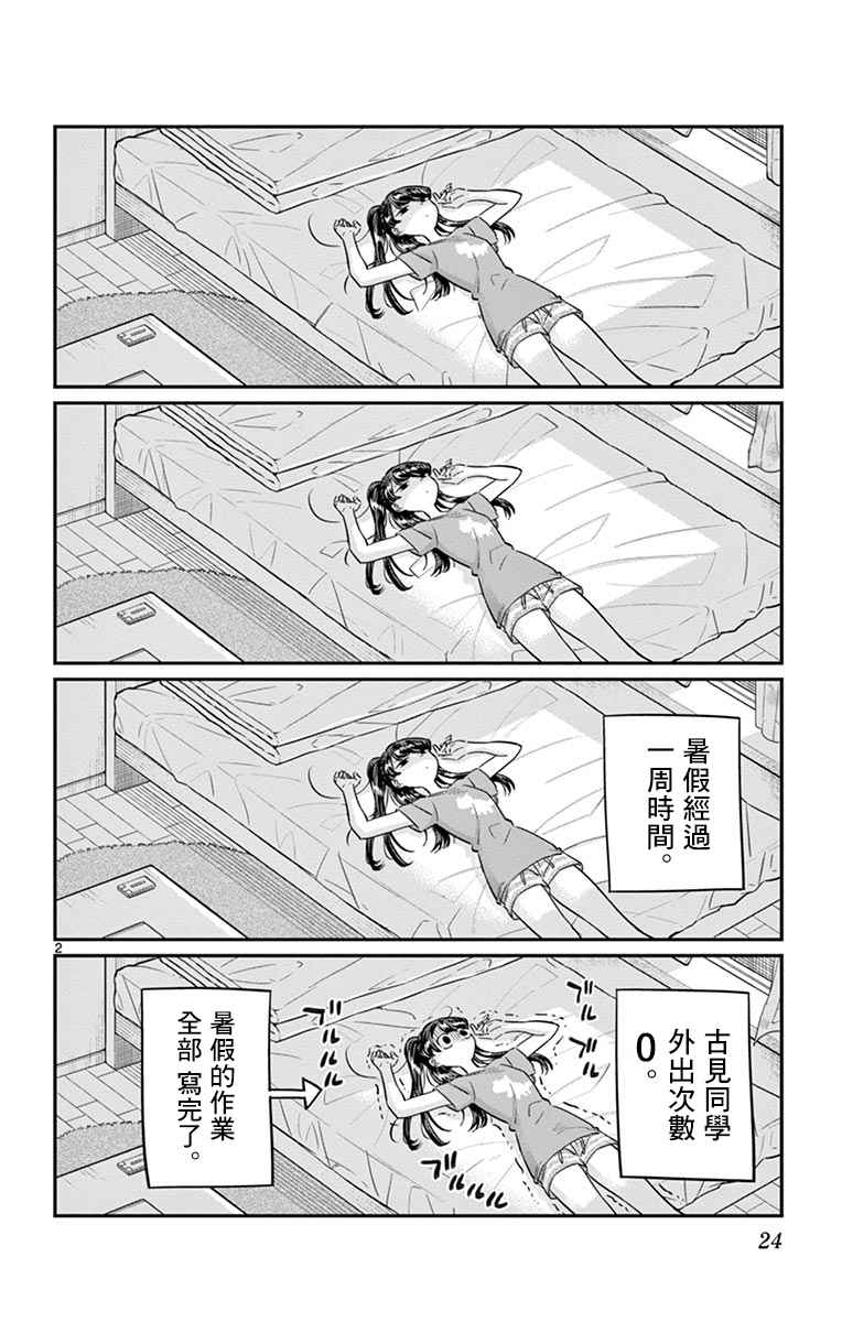 《古见同学有交流障碍症》漫画最新章节第37话 暑假免费下拉式在线观看章节第【2】张图片