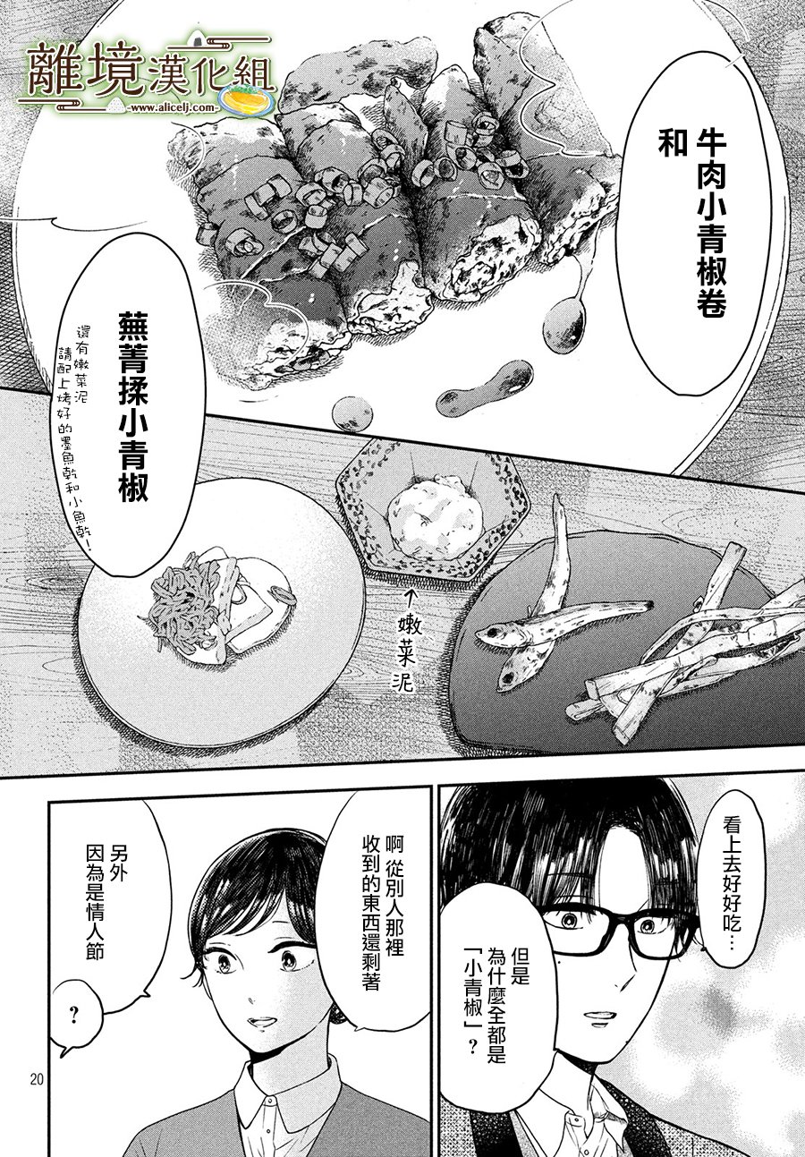 《厨刀与小青椒之一日料理帖》漫画最新章节第20话免费下拉式在线观看章节第【20】张图片