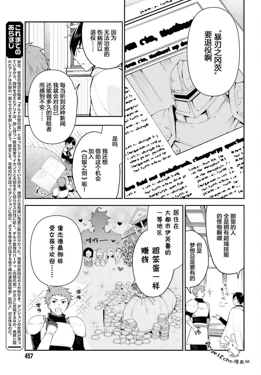 《虽然是公会柜台小姐，但是因为讨厌加班所以要去单挑BOSS》漫画最新章节第2话免费下拉式在线观看章节第【5】张图片