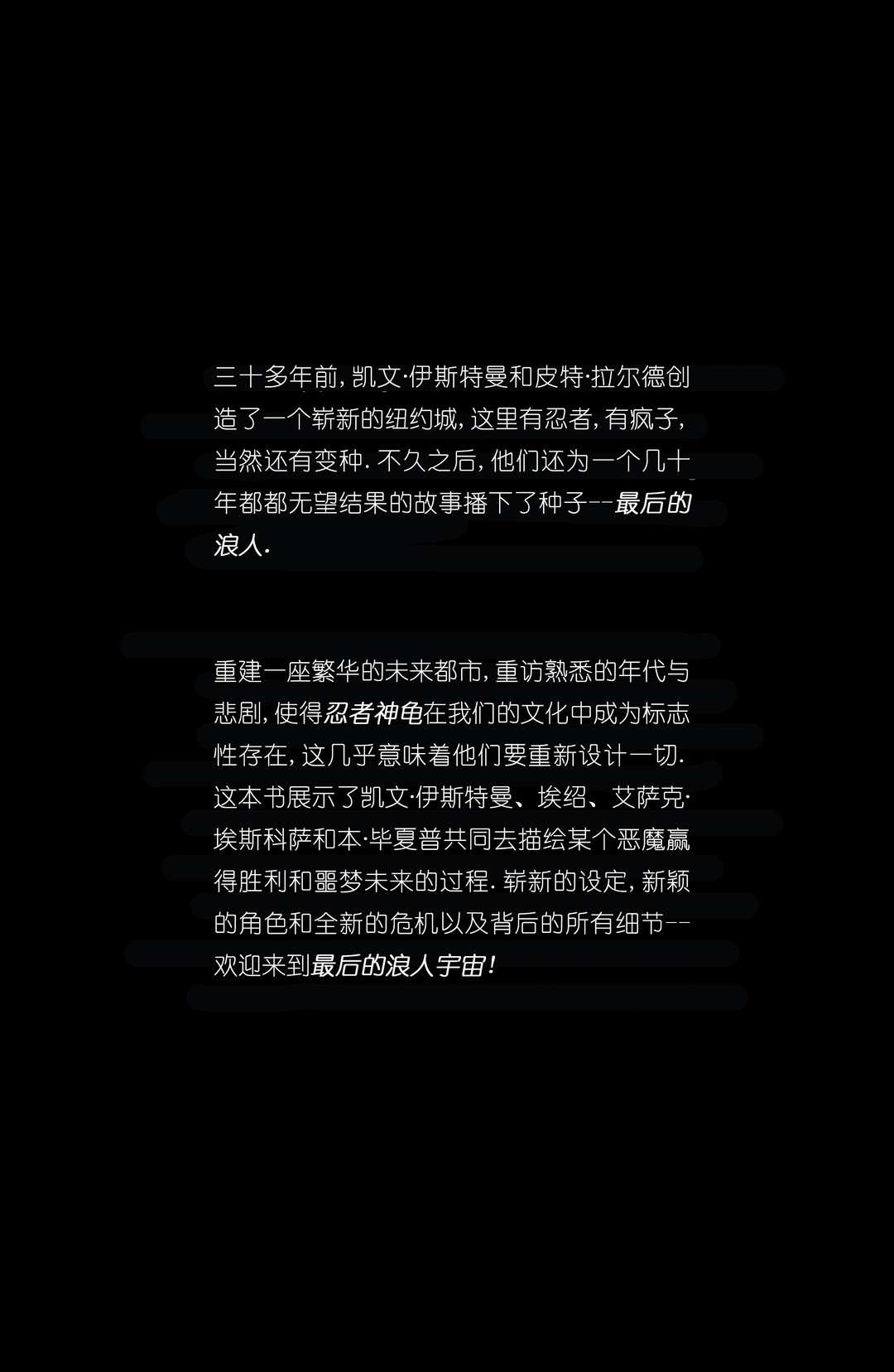 《忍者神龟：最后的浪人》漫画最新章节设计档案免费下拉式在线观看章节第【3】张图片