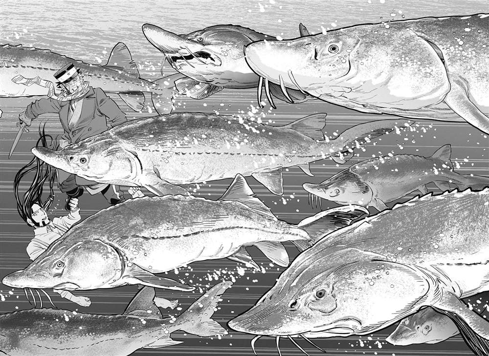 《黄金神威》漫画最新章节第237话  水中屏息对战免费下拉式在线观看章节第【12】张图片