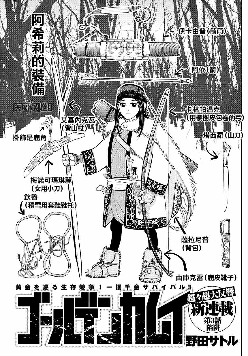 《黄金神威》漫画最新章节第3话免费下拉式在线观看章节第【2】张图片