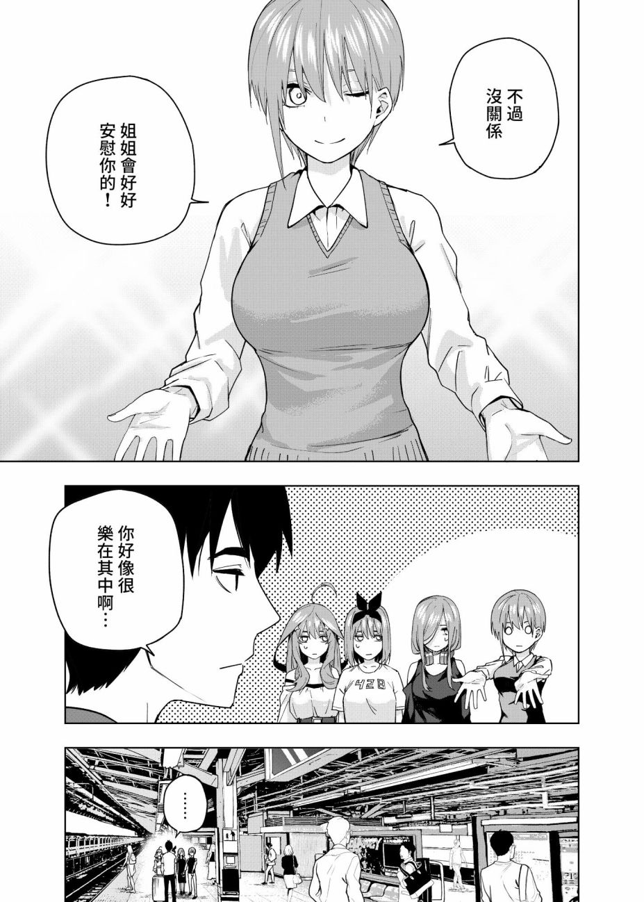 《五等分的花嫁β》漫画最新章节第10话 像海，沐浴在月亮的血色光亮中…免费下拉式在线观看章节第【7】张图片