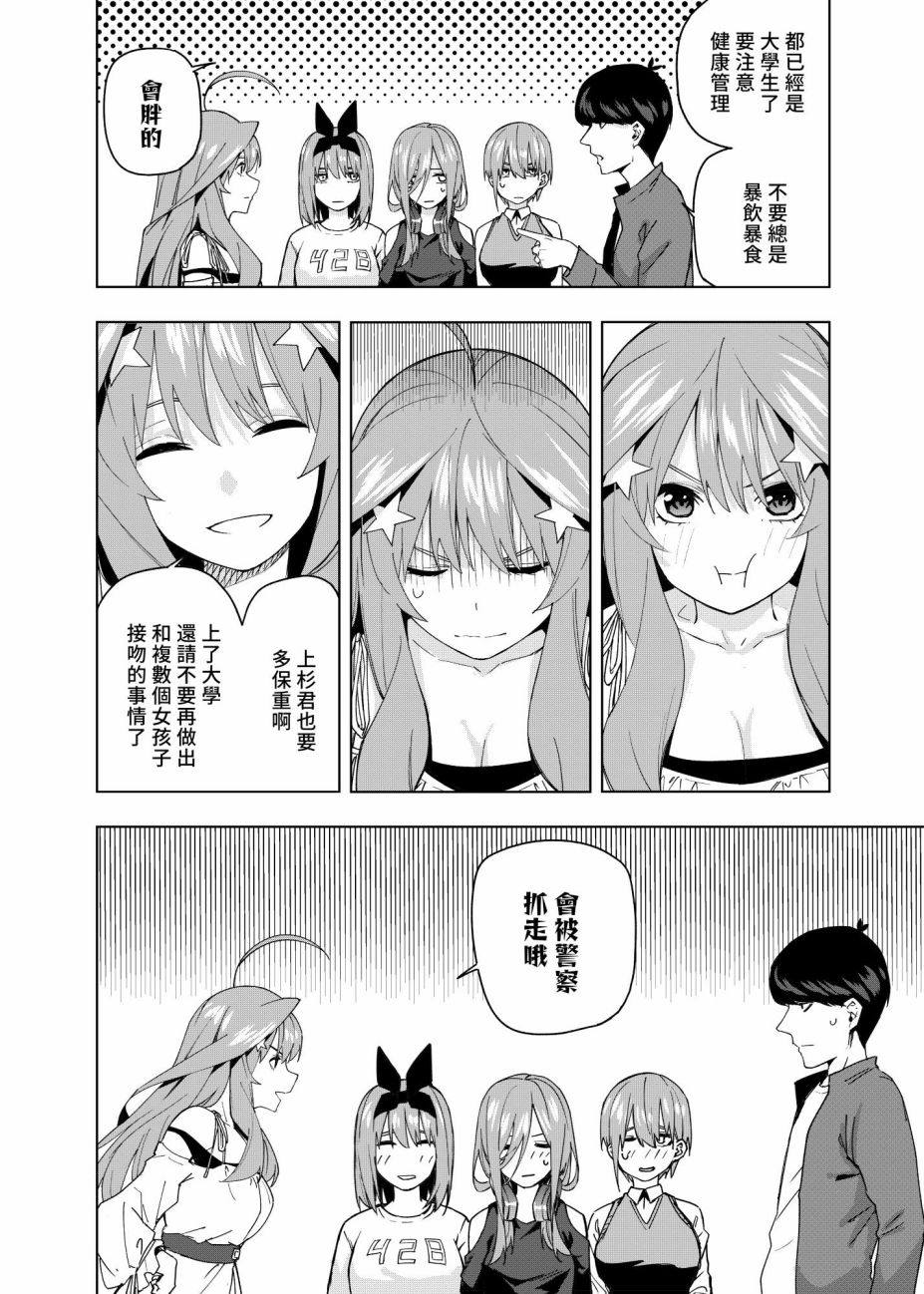 《五等分的花嫁β》漫画最新章节第10话 像海，沐浴在月亮的血色光亮中…免费下拉式在线观看章节第【10】张图片