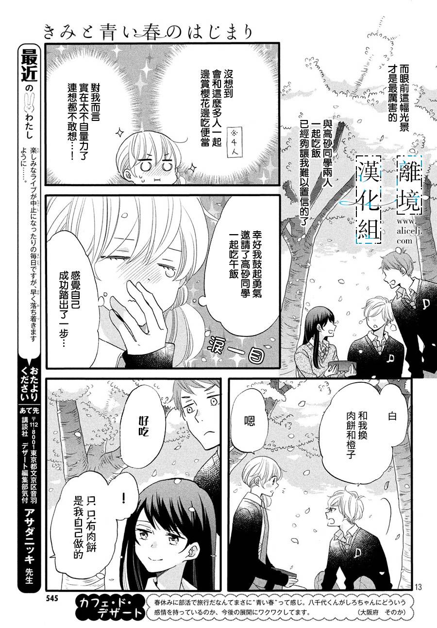 《与你青春的缘起》漫画最新章节第8话免费下拉式在线观看章节第【13】张图片