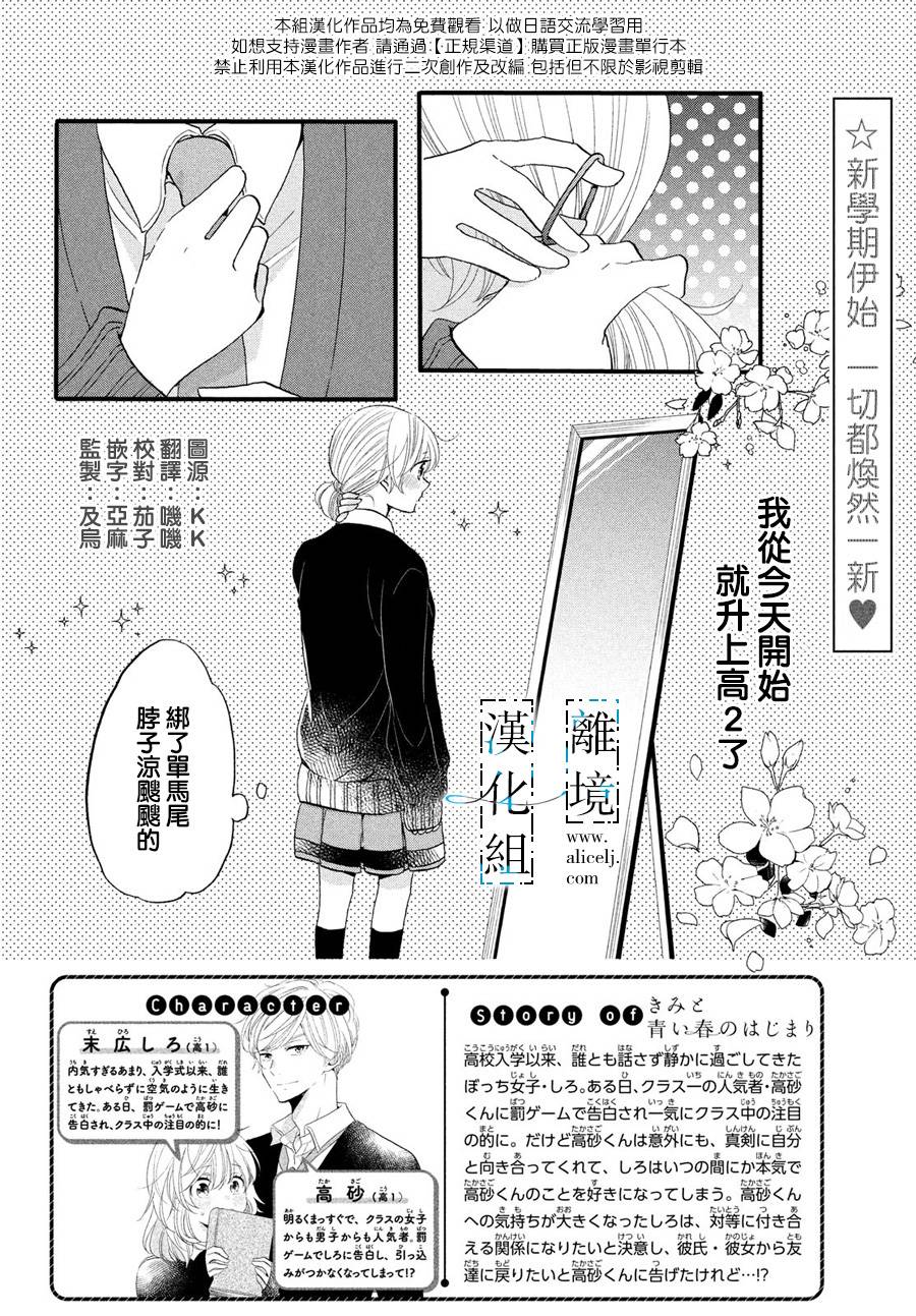 《与你青春的缘起》漫画最新章节第8话免费下拉式在线观看章节第【2】张图片