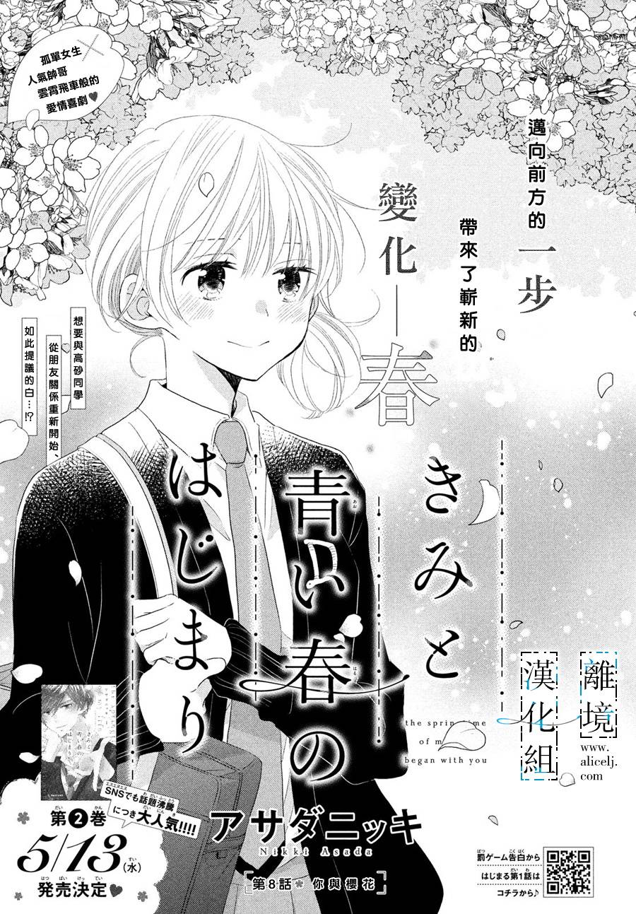 《与你青春的缘起》漫画最新章节第8话免费下拉式在线观看章节第【1】张图片