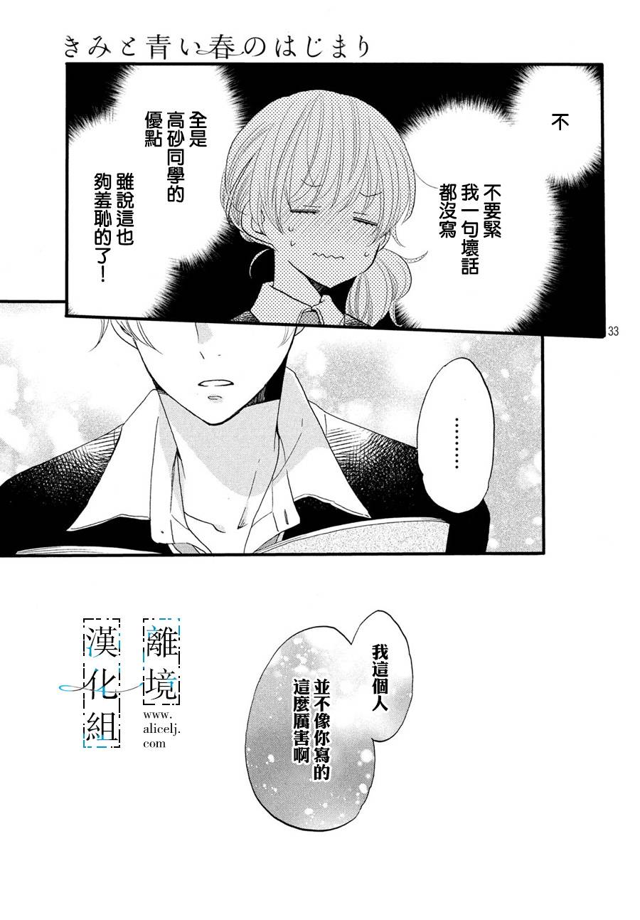 《与你青春的缘起》漫画最新章节第8话免费下拉式在线观看章节第【33】张图片