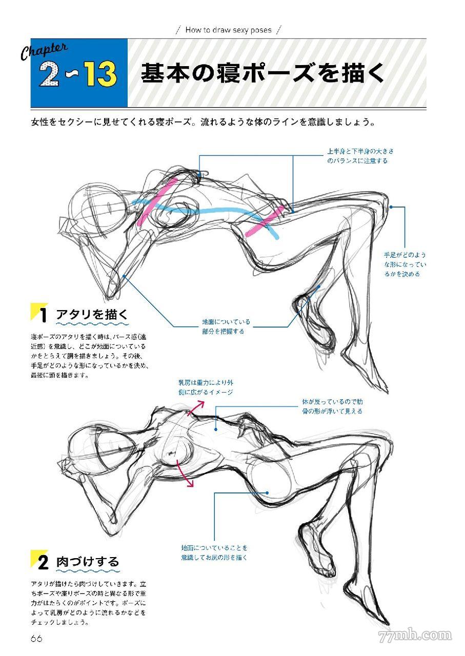 《如何绘制性感角色姿势-Kyachi著》漫画最新章节第1话免费下拉式在线观看章节第【61】张图片