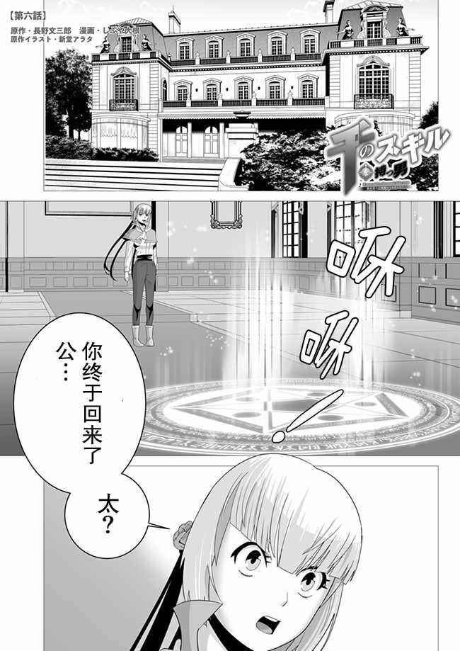 《掌握千技的男人在异世界开始召唤兽生活》漫画最新章节第6话免费下拉式在线观看章节第【1】张图片