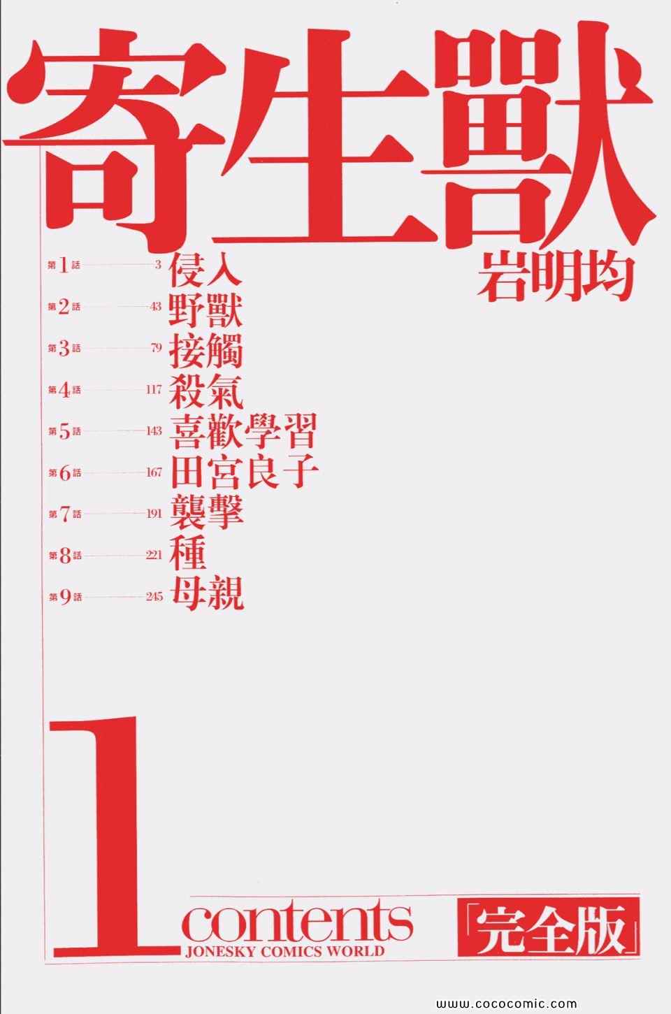 《寄生兽》漫画最新章节第1卷 完全版免费下拉式在线观看章节第【5】张图片