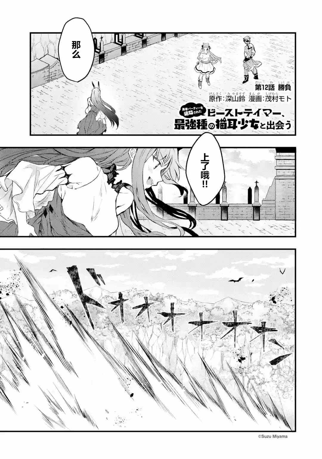 《被勇者队伍开除的驭兽使、邂逅了最强种的猫耳少女》漫画最新章节第12话免费下拉式在线观看章节第【1】张图片