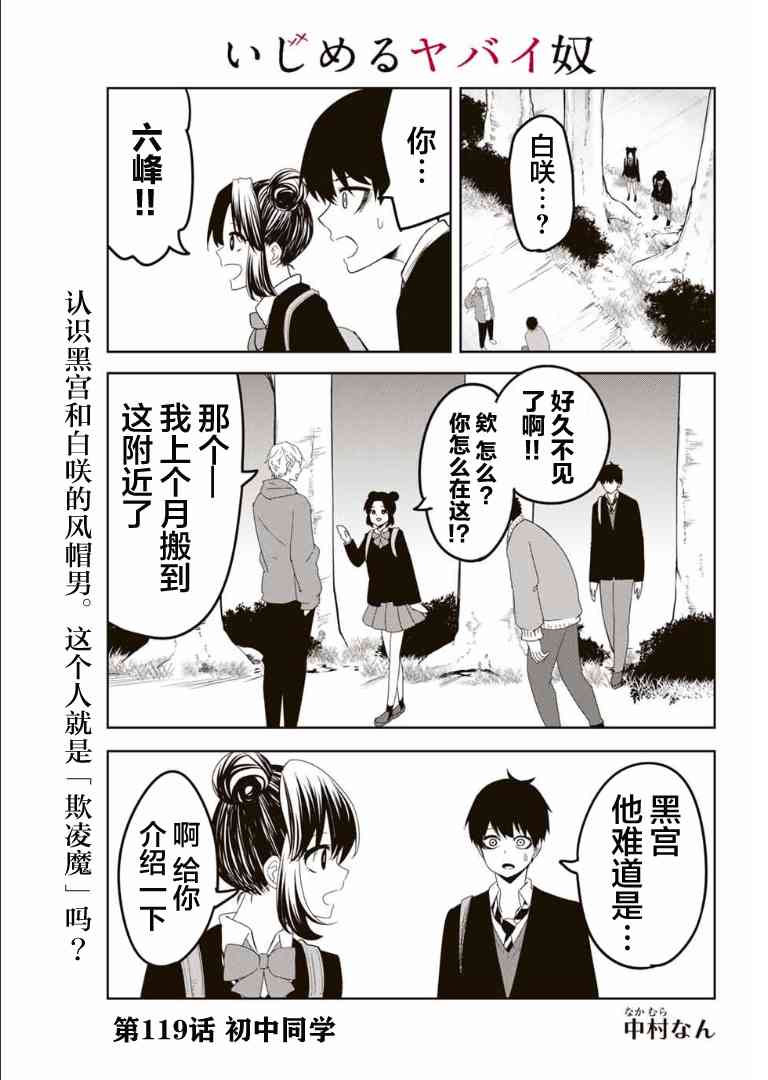 《悲惨的欺凌者》漫画最新章节第119话 初中同学免费下拉式在线观看章节第【1】张图片