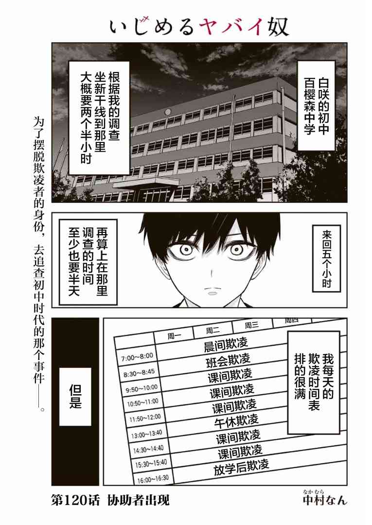 《悲惨的欺凌者》漫画最新章节第120话 协助者出现免费下拉式在线观看章节第【1】张图片