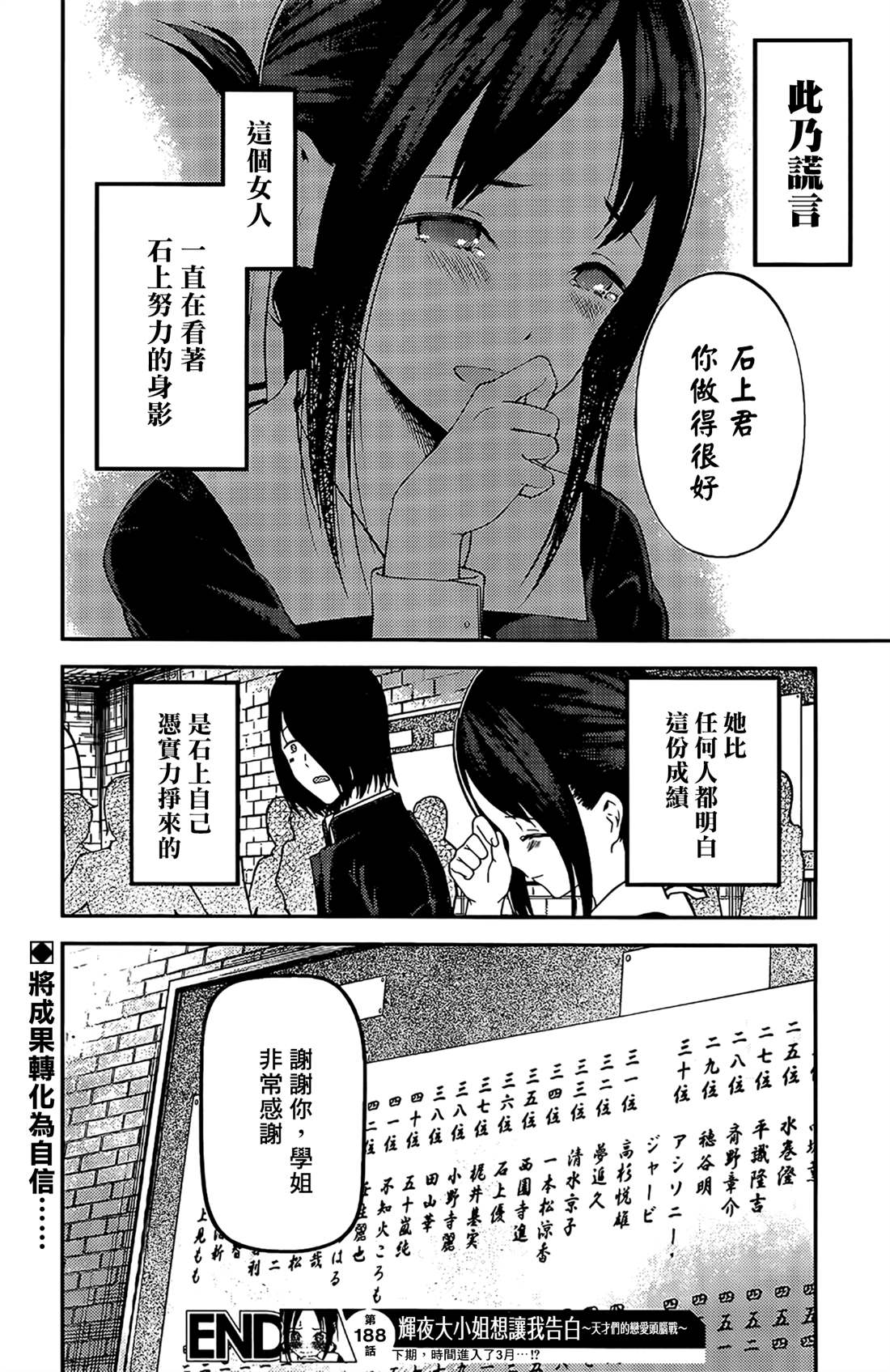 《辉夜大小姐想让我告白 ~天才们的恋爱头脑战~》漫画最新章节周刊188免费下拉式在线观看章节第【19】张图片