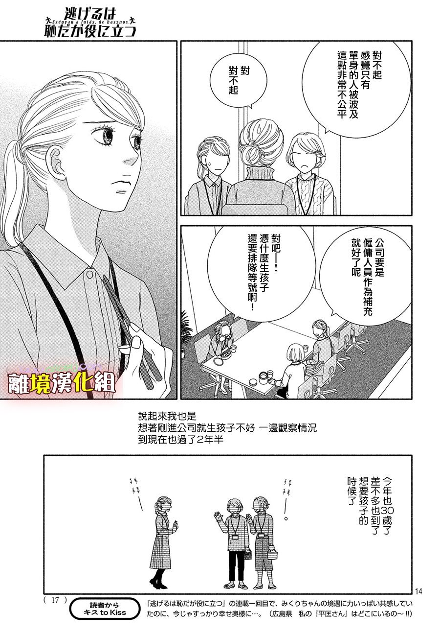 《逃避可耻却很管用》漫画最新章节第44话 一月已流逝 二月也溜走 三月终离去免费下拉式在线观看章节第【14】张图片