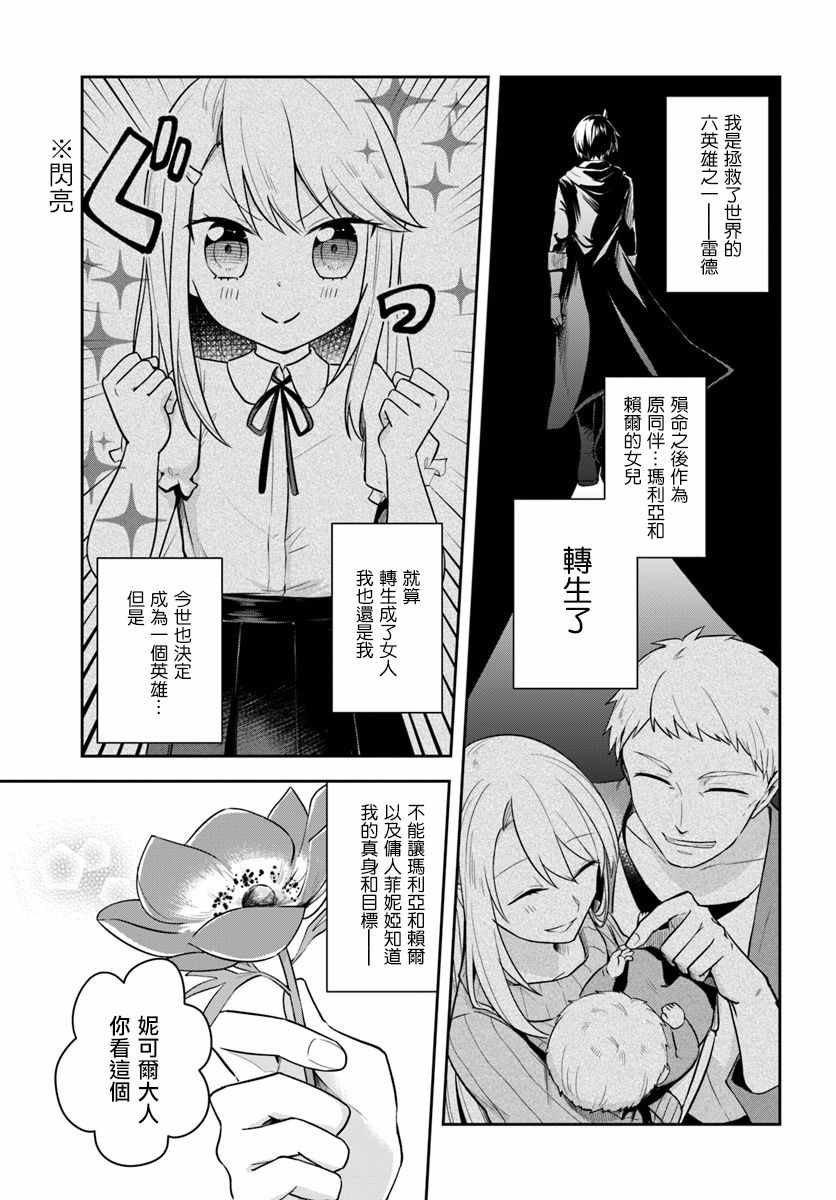 《重生为英雄的女儿的英雄再次想成为英雄》漫画最新章节第2话免费下拉式在线观看章节第【1】张图片