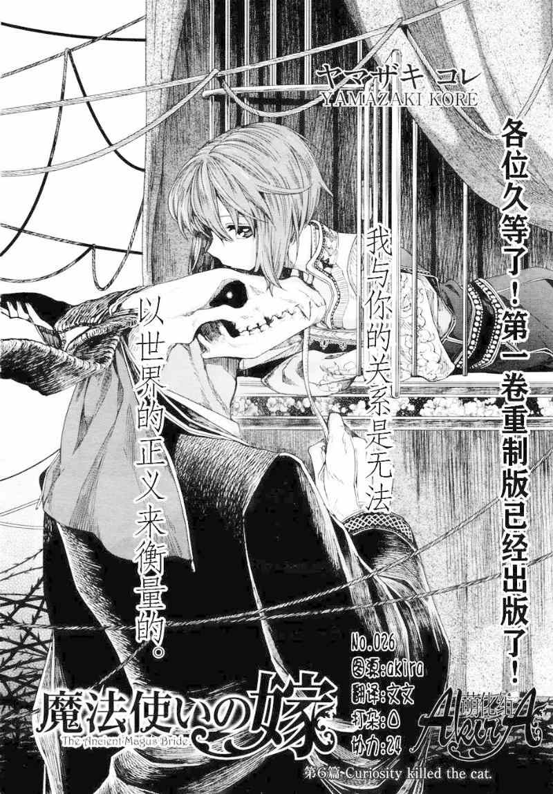 《魔法使之嫁》漫画最新章节第6话免费下拉式在线观看章节第【2】张图片
