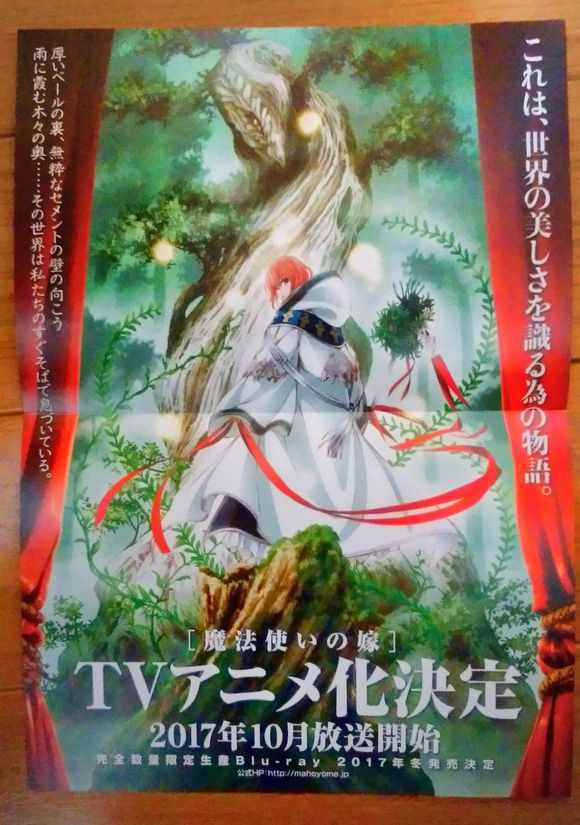 《魔法使之嫁》漫画最新章节动画化海报免费下拉式在线观看章节第【1】张图片