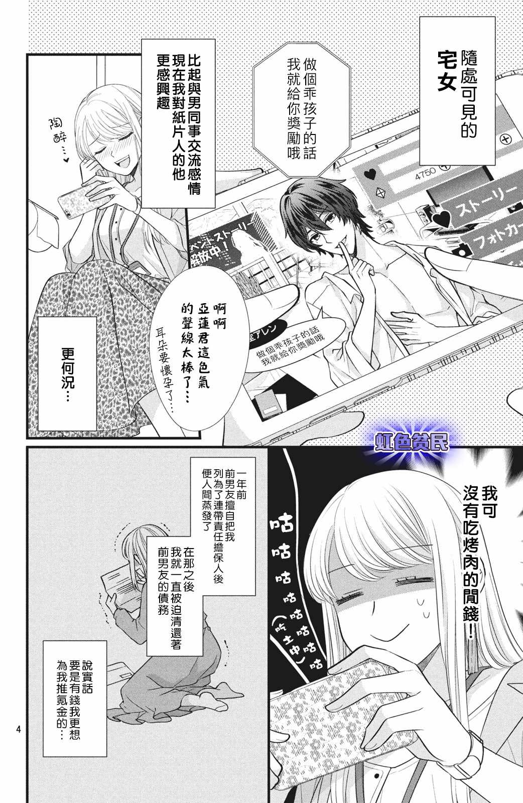 《副社长大人轻点宠～我的溺爱SSR老公～》漫画最新章节第1话 我想要抽卡…免费下拉式在线观看章节第【4】张图片