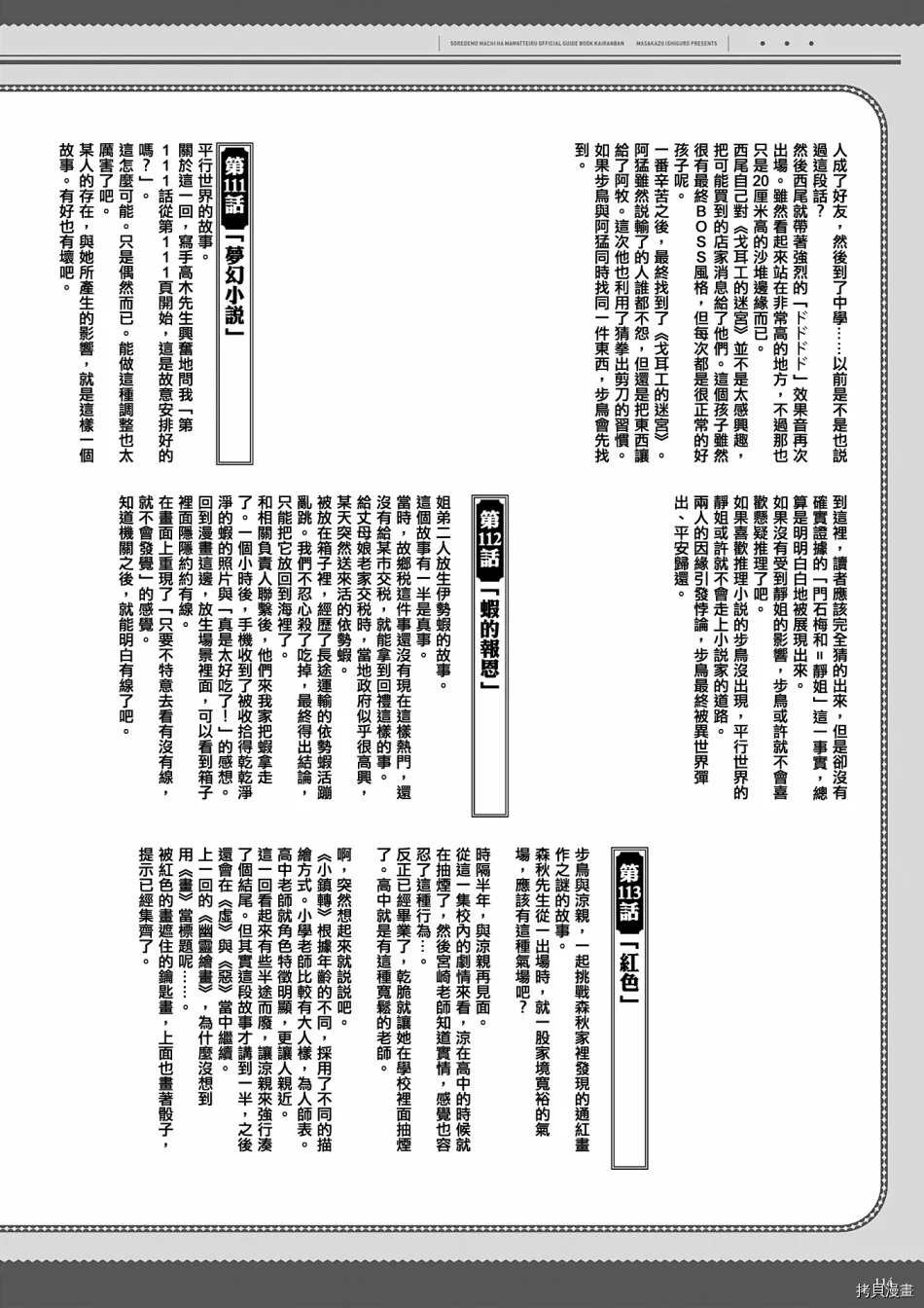 《即使如此小镇依然转动传阅板》漫画最新章节资料集免费下拉式在线观看章节第【115】张图片