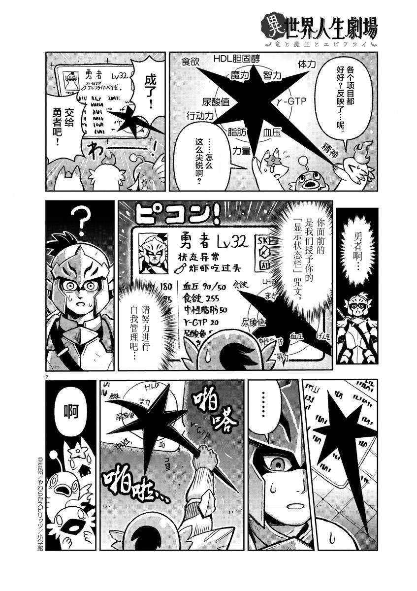 《异世界人生剧场 ~龙与魔王与炸虾~》漫画最新章节状态栏？免费下拉式在线观看章节第【2】张图片