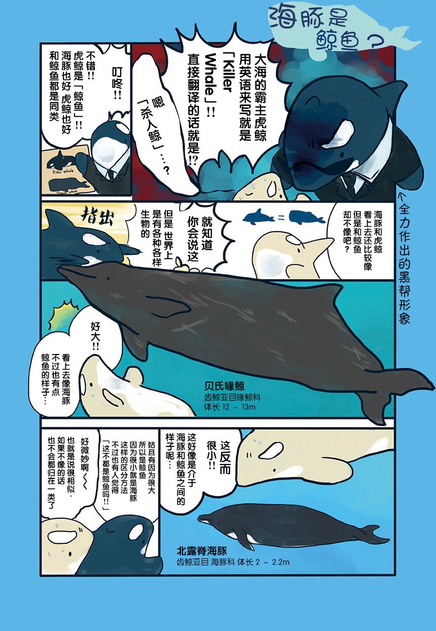 《海洋动物太可爱了!》漫画最新章节第3话免费下拉式在线观看章节第【1】张图片