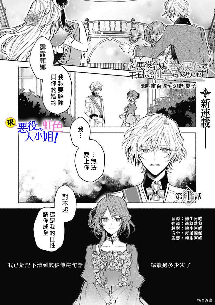 《原反派千金几度轮回欲从王子大人身边逃离》漫画最新章节第1话免费下拉式在线观看章节第【2】张图片