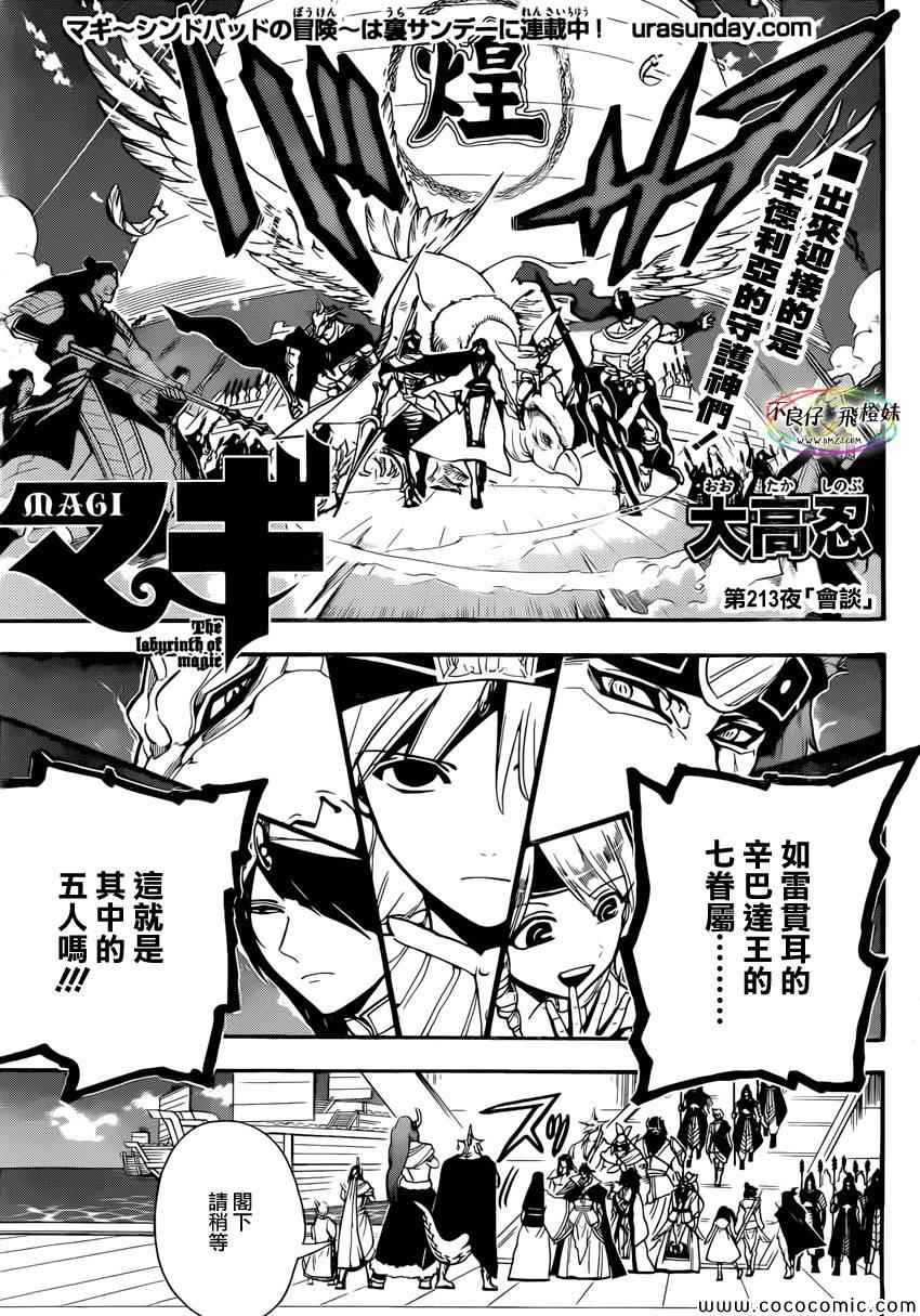 《魔笛MAGI》漫画最新章节第213话免费下拉式在线观看章节第【2】张图片