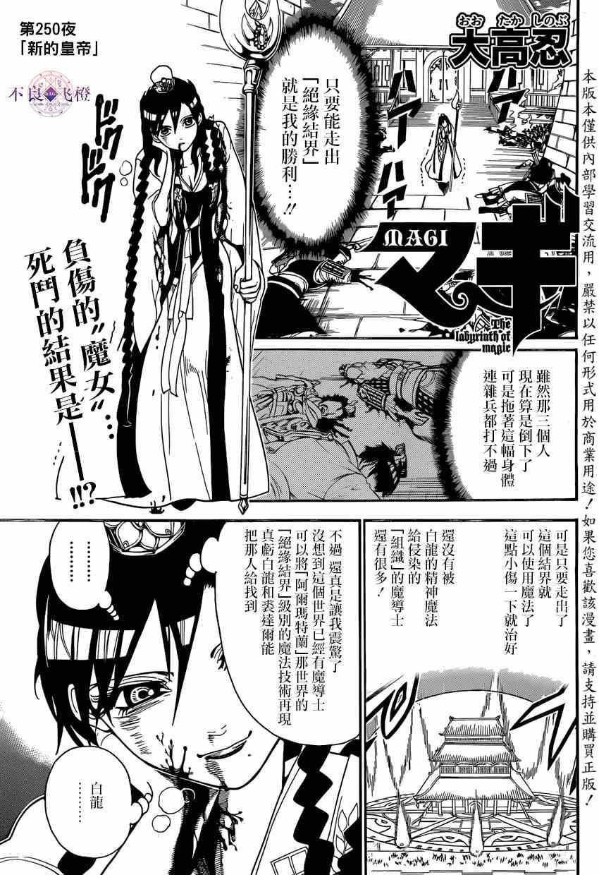 《魔笛MAGI》漫画最新章节第250话免费下拉式在线观看章节第【2】张图片