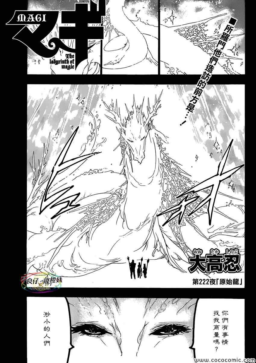 《魔笛MAGI》漫画最新章节第222话免费下拉式在线观看章节第【1】张图片