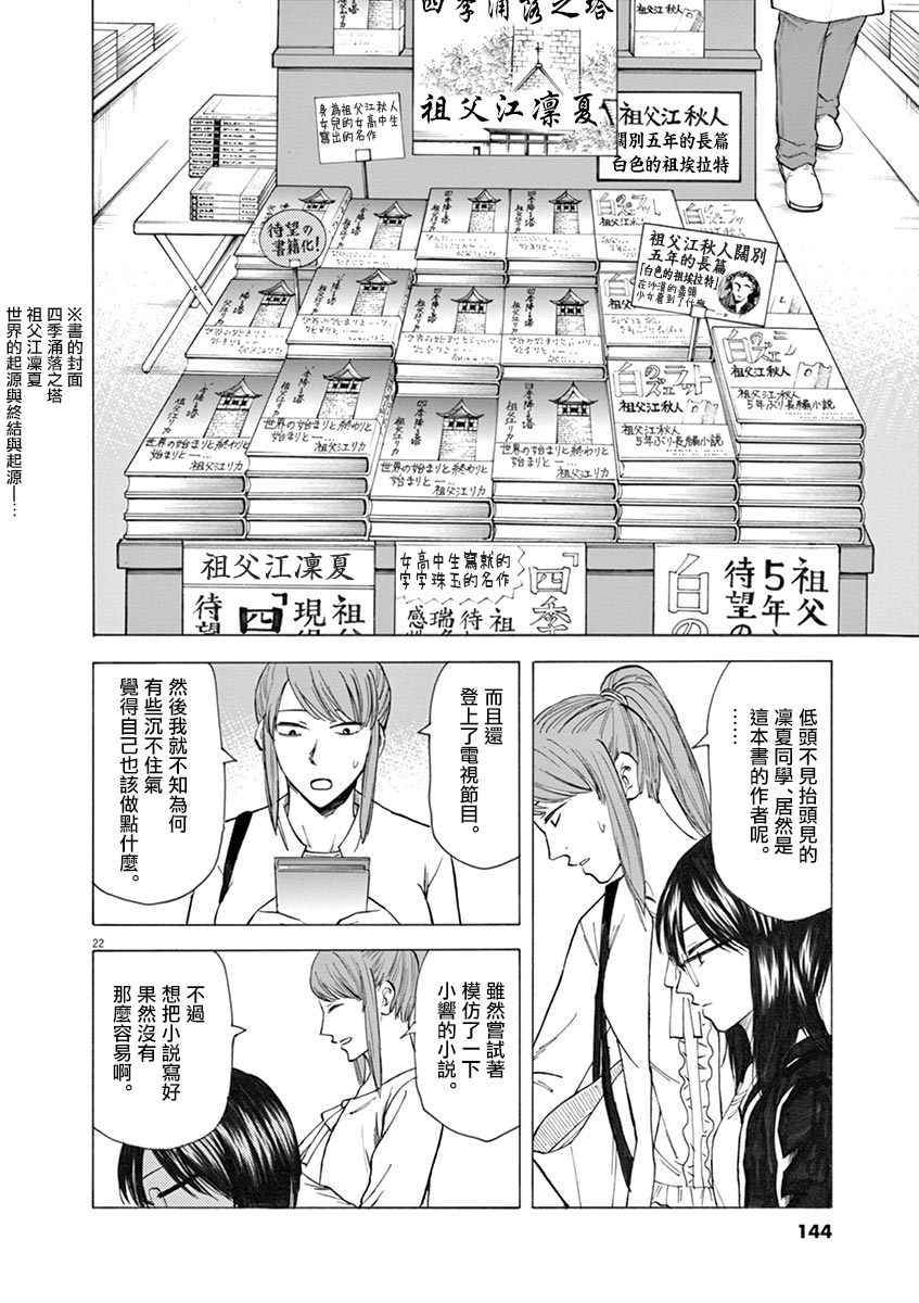 《响~成为小说家的方法》漫画最新章节第30话免费下拉式在线观看章节第【22】张图片