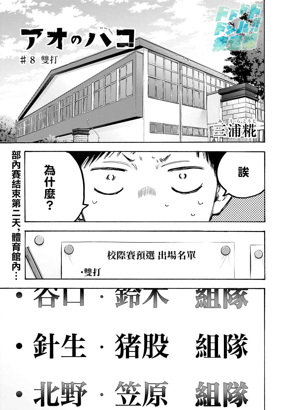 《蓝箱》漫画最新章节第8话 双打免费下拉式在线观看章节第【1】张图片